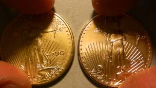 1 oz Gold Eagle FAKE vs REAL [upl. by Aenotna626]