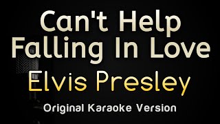 Cant Help Falling in Love  Elvis Presley Piano Karaoke Songs With Lyrics  Original Key [upl. by Lyrahs]