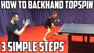 How To Backhand Topspin Against Backspin  Table Tennis [upl. by Adnalue]