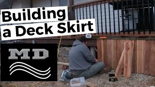 Installing a Deck Skirt [upl. by Drofdeb]