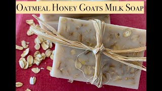 Melt amp Pour Soap Making  Oatmeal Honey  SUPER EASY [upl. by Enitsirhc2]