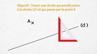 Comment tracer deux droites perpendiculaires [upl. by Siravart952]