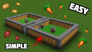 How To Make an AUTOMATIC Villager Food Farm EASY Minecraft 116 Tutorial [upl. by Matejka186]