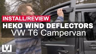 HEKO Wind Deflector FittingReview  VW T6 Camper [upl. by Kath]