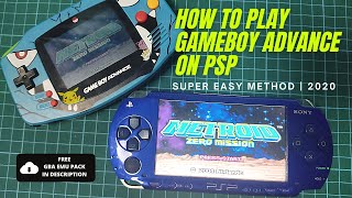 PSP Play Gameboy Advance on PSP  Super Easy  GBA PSP Tutorial ✅ [upl. by Darleen]