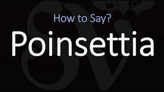 How to Pronounce Poinsettia CORRECTLY [upl. by Ahtera]