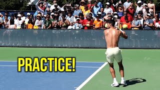 Carlos Alcaraz PRACTICE  Cincinnati Open [upl. by Luo956]