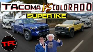 2024 Toyota Tacoma vs Chevy Colorado FULLY LOADED Both Take on the Worlds Toughest Towing Test [upl. by Cyndi815]