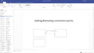 Add or Remove connection points in Visio 2016 [upl. by Berwick]