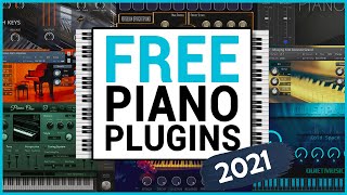 The 6 Best FREE Piano VST Plugins Every Producer NEEDS in 2021 [upl. by Phillida]