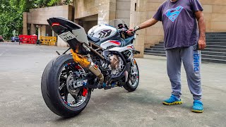 LOUD BMW S1000RR Akrapovic GP Exhaust System Sound FLAME SPITTER 🔥 [upl. by Ciaphus]