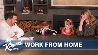 Jimmy Kimmel Teaches His Kids How to Behave in the Workplace [upl. by Aicilaana]