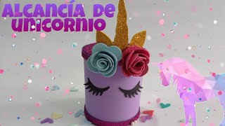 ALCANCIA DE UNICORNIO DIY FACIL [upl. by Ttoile]