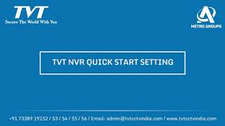 TVT  NVR Quick start settings Guide [upl. by Michella604]