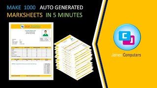 How to create Marksheets or Report Cards in MS Word using Mail Merge [upl. by Bonneau]