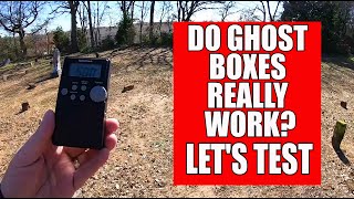 Do GhostSpirit boxes really work First test [upl. by Ecirual]