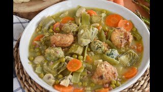 Menestra de verduras receta tradicional GUISO DE VERDURAS [upl. by Noled]