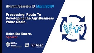 Processing Route To Developing the AgriBusiness Value Chain [upl. by Suk]