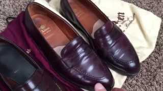 Shell Cordovan Penny loafer comparison  Allen Edmonds vs Alden [upl. by Dugald]