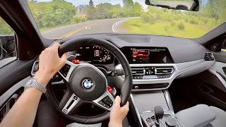 2021 BMW M3 Competition  POV First Impressions [upl. by Yecniuq]