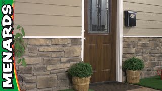 How To Install Stone Veneer Siding  Menards [upl. by Wurster434]