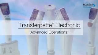 Advanced Operations of the Transferpette electronic Pipette [upl. by Wattenberg]