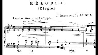 Massenet Elegie Op 10 No 5 [upl. by Ecarret349]