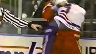 Donald Brashear vs Joey Kocur Jan 21 1995 [upl. by Annenn]