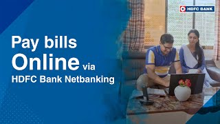 Pay bills online via HDFC Bank NetBanking [upl. by Eural]