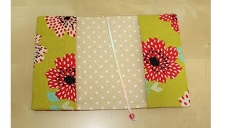 DIY 簡単ブックカバーの作り方（文庫本）easy book cover tutorial [upl. by Soracco]