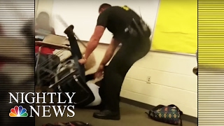 FBI to Investigate Video of Female Student BodySlammed by Cop  NBC Nightly News [upl. by Isidora]