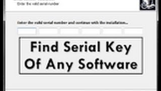 How to Get Serial Number Any Software [upl. by Amehsyt]