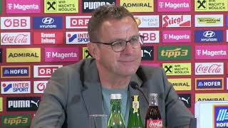 ÖFBTeamchef Ralf Rangnick  die Pressekonferenz nach dem 21 Testspielsieg gegen Serbien [upl. by Normy]