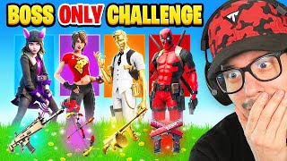 The RANDOM BOSS Challenge in Fortnite IMPOSSIBLE [upl. by Worsham933]