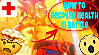 DBZ KAKAROT  HOW TO RESTORE HEALTH IN BATTLE [upl. by Rim]