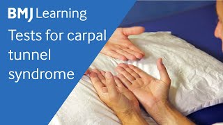 Tests for carpal tunnel syndrome  BMJ Learning [upl. by Aldus]