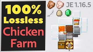 Automatic Chicken Farm 100 Lossless Minecraft Java 1181171165 note for after 117 below [upl. by Ardussi]