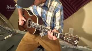 Washburn R314K Parlor Guitar Video Demo [upl. by Ivan]