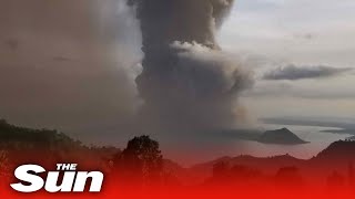 Philippines Taal volcano eruption  LIVE [upl. by Tommie617]