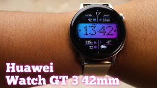 Huawei Watch GT 3 42mm Gold Review [upl. by Macfarlane]