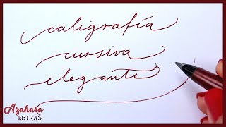 ✍️ Caligrafía Cursiva Elegante Alfabeto en Minúsculas y Mayúsculas [upl. by Joellyn]