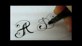 Fancy Letters  How To Design Your Own Swirled Letters [upl. by Swiercz978]