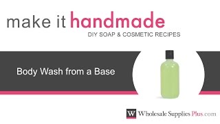 How To Make Body Wash Make It Handmade [upl. by Shrier]