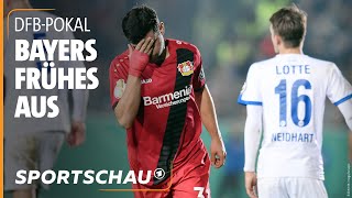 DFBPokal SF Lotte gelingt die Sensation gegen Leverkusen  Sportschau [upl. by Enna124]