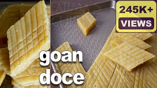 Goan Doce Recipe  Christmas Sweet  Goan Chana Doce Recipe  Goan Christmas Recipes [upl. by Atilahs529]