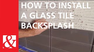 Quick amp Easy Project How To Install a Glass Tile Backsplash [upl. by Airretal]