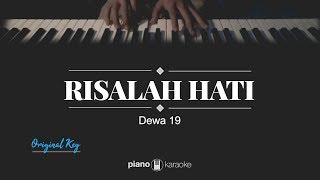 Risalah Hati Original Key DEWA 19 Karaoke Piano Cover [upl. by Verge]