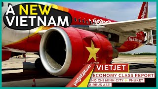 VIETJET AIR A321 Economy Class 🇻🇳⇢🇹🇭【4K Trip Report Saigon to Phuket】How Vietjet Changed Vietnam [upl. by Leiria801]