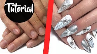 Nagelverlängerung mit Gel Xtention Tips  NeuModellage [upl. by Lochner]