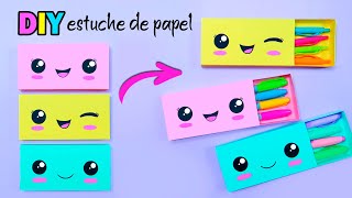 Manualidades con Papel  Cajitas de Papel DIY Estuche Lapicera  Tutorial Origami [upl. by Ecinreb]